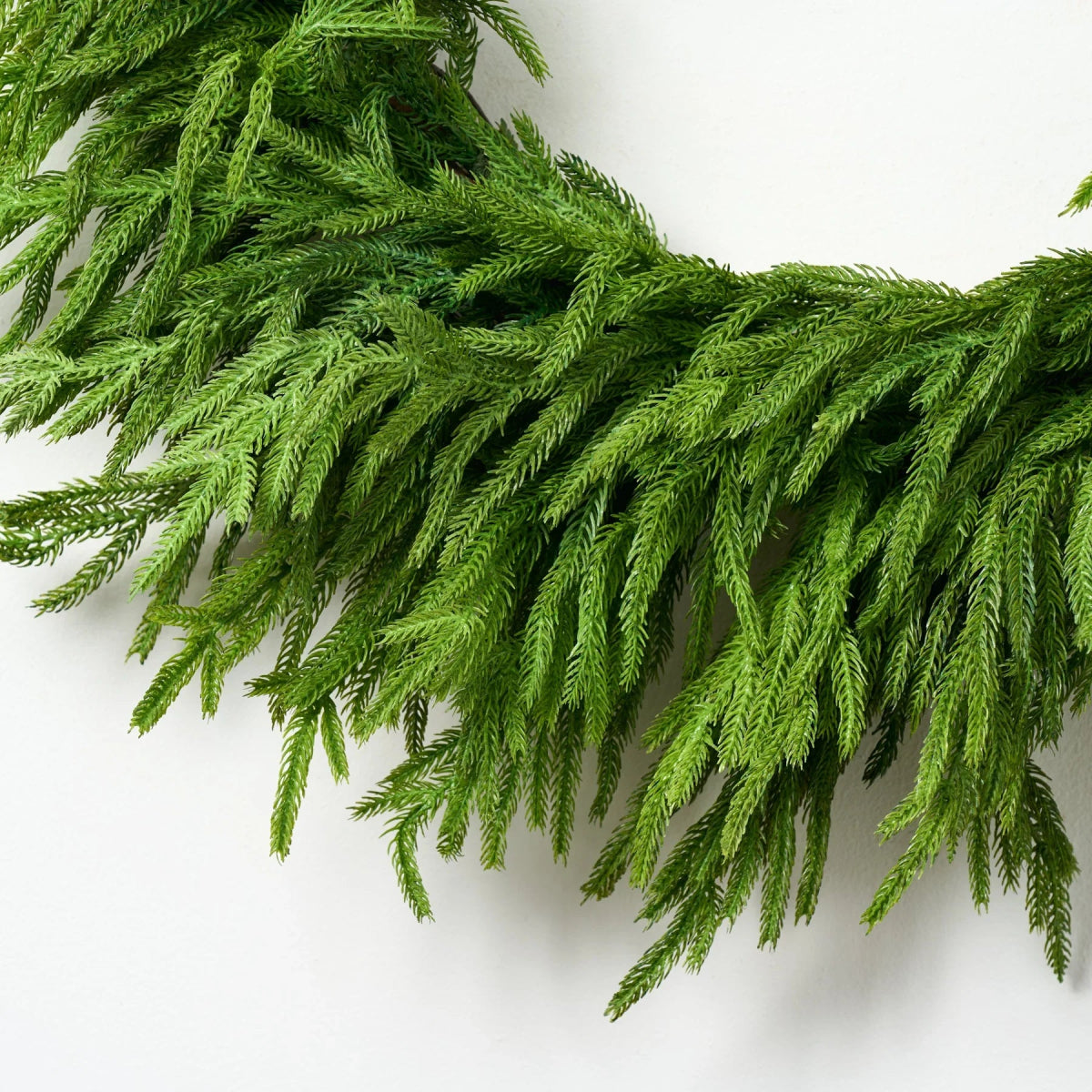 30'' Real Touch Norfolk Pine Christmas Wreath - Napa Valley Wildflower Co.