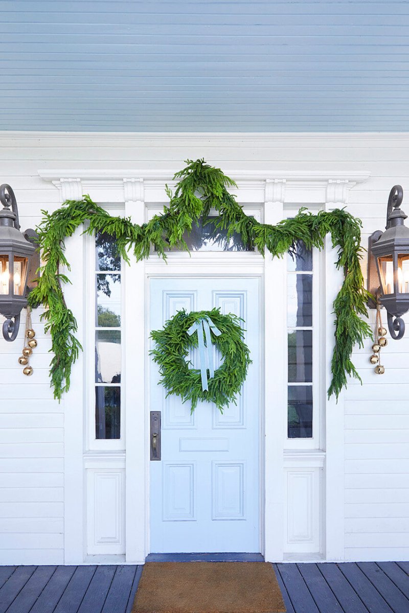 30'' Real Touch Norfolk Pine Christmas Wreath - Napa Valley Wildflower Co.