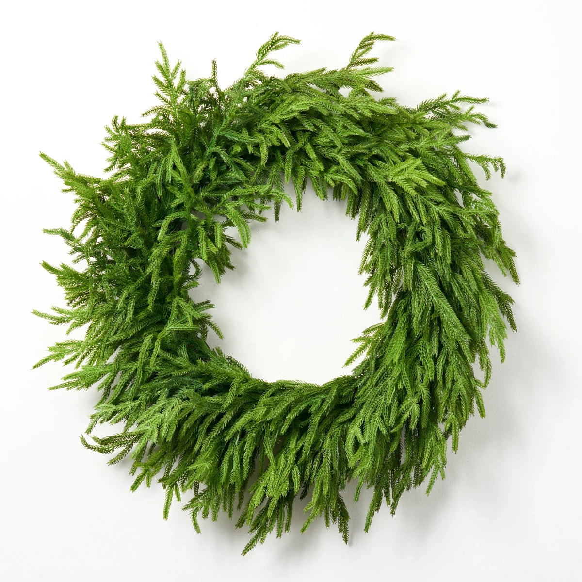 30'' Real Touch Norfolk Pine Christmas Wreath - Napa Valley Wildflower Co.