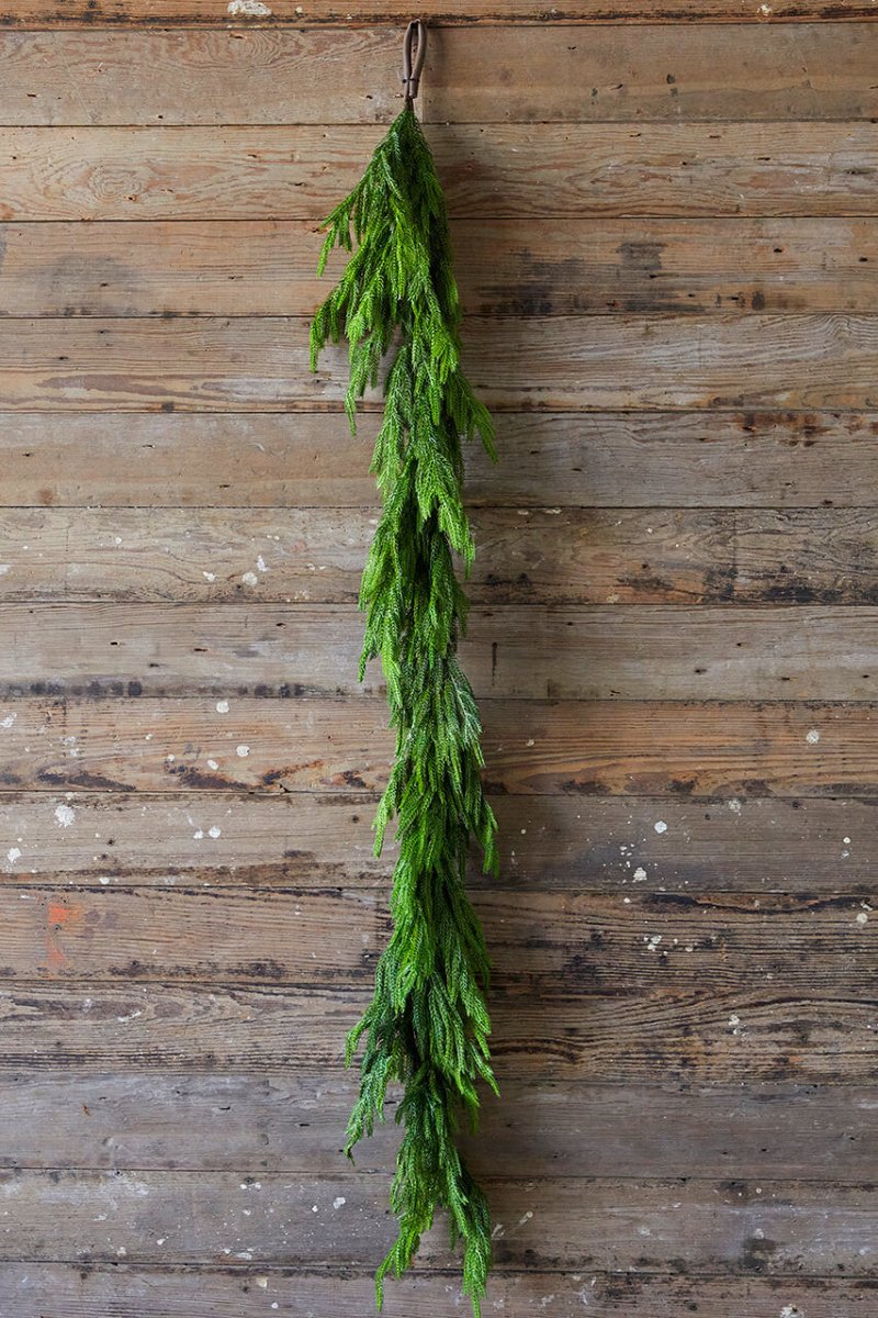 60'' Lush Natural Touch Norfolk Pine Garland - A Christmas Masterpiece - Napa Valley Wildflower Co.