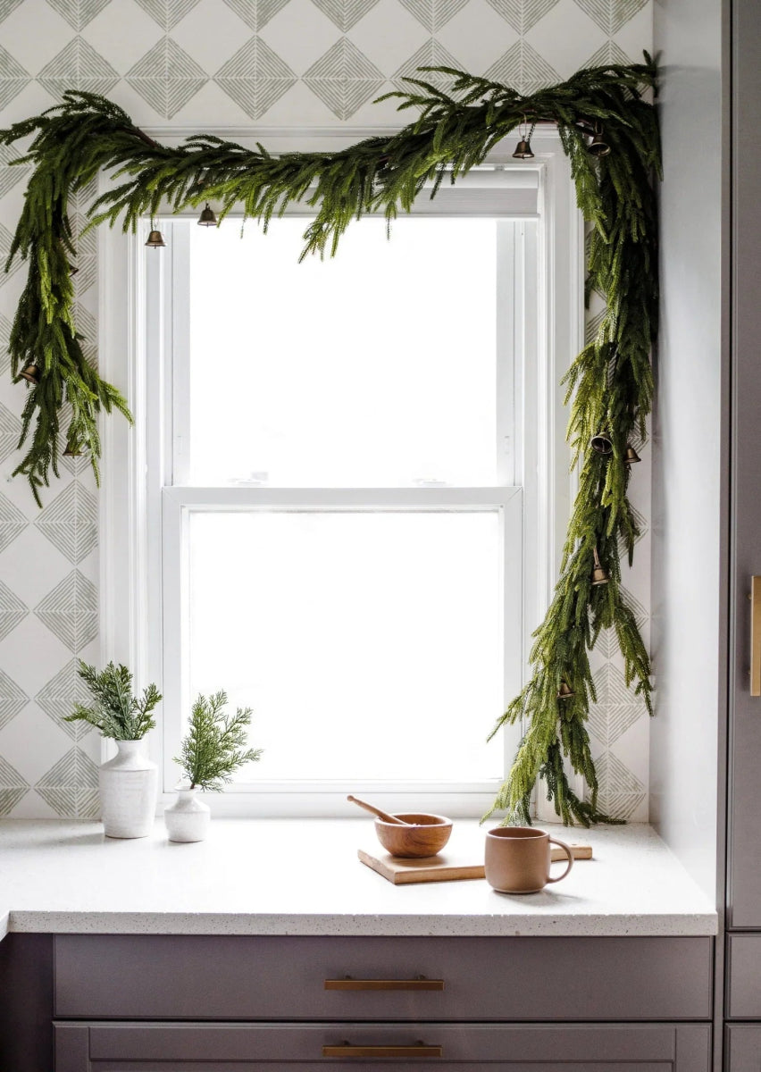 60'' Lush Natural Touch Norfolk Pine Garland - A Christmas Masterpiece - Napa Valley Wildflower Co.