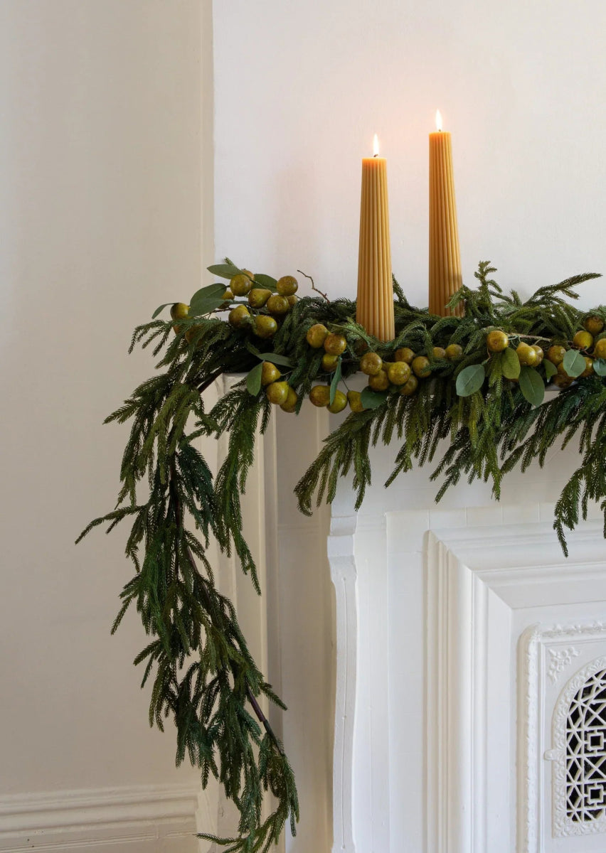 60'' Lush Natural Touch Norfolk Pine Garland - A Christmas Masterpiece - Napa Valley Wildflower Co.