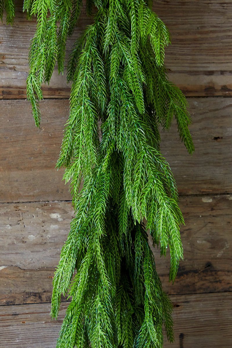 60'' Lush Natural Touch Norfolk Pine Garland - A Christmas Masterpiece - Napa Valley Wildflower Co.
