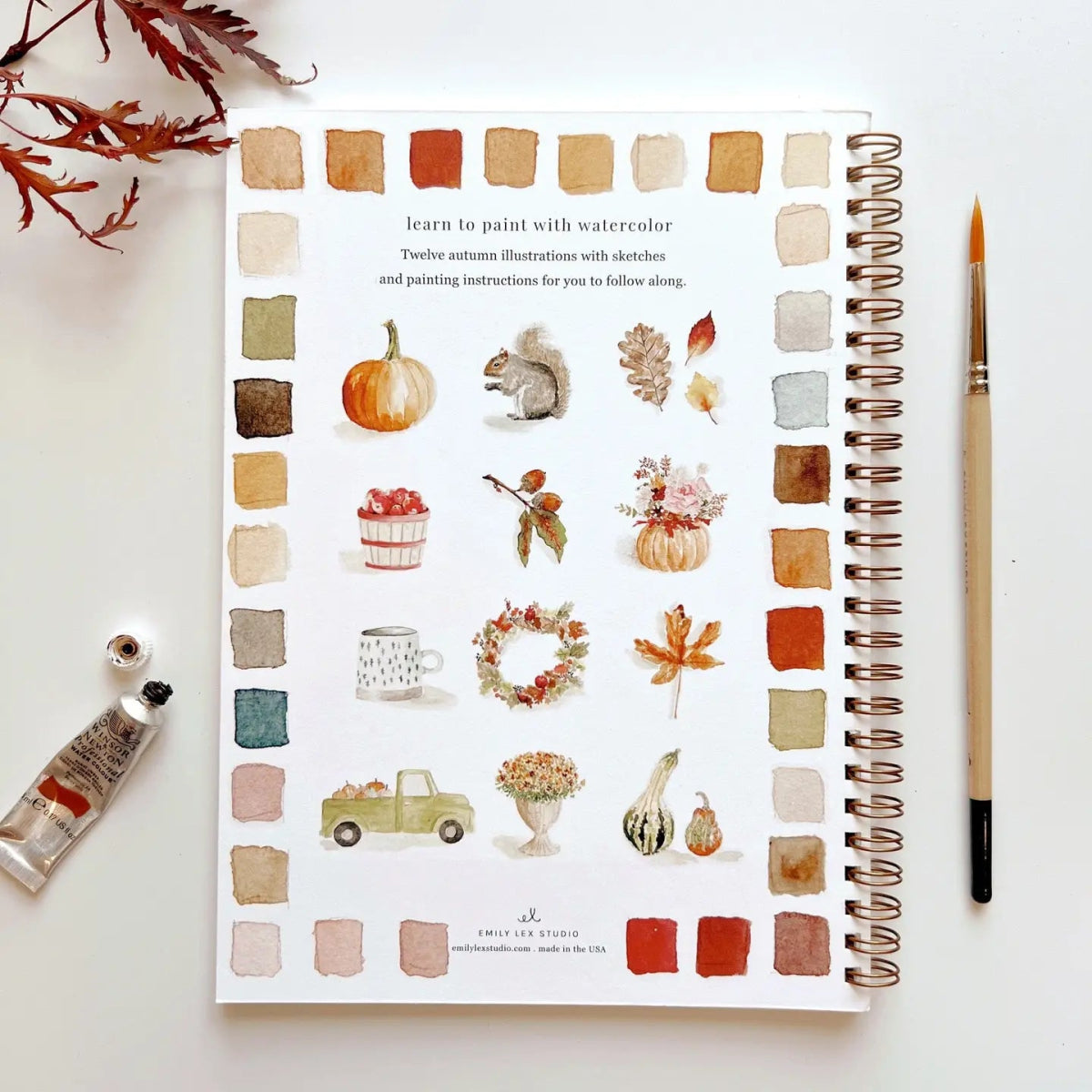Autumn Watercolor Workbook - Napa Valley Wildflower Co.