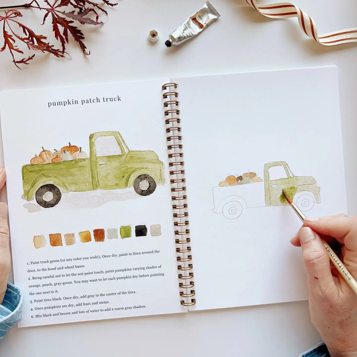 Autumn Watercolor Workbook - Napa Valley Wildflower Co.