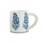 Blue Floral Pattern Ceramic Coffee Mug - Napa Valley Wildflower Co.