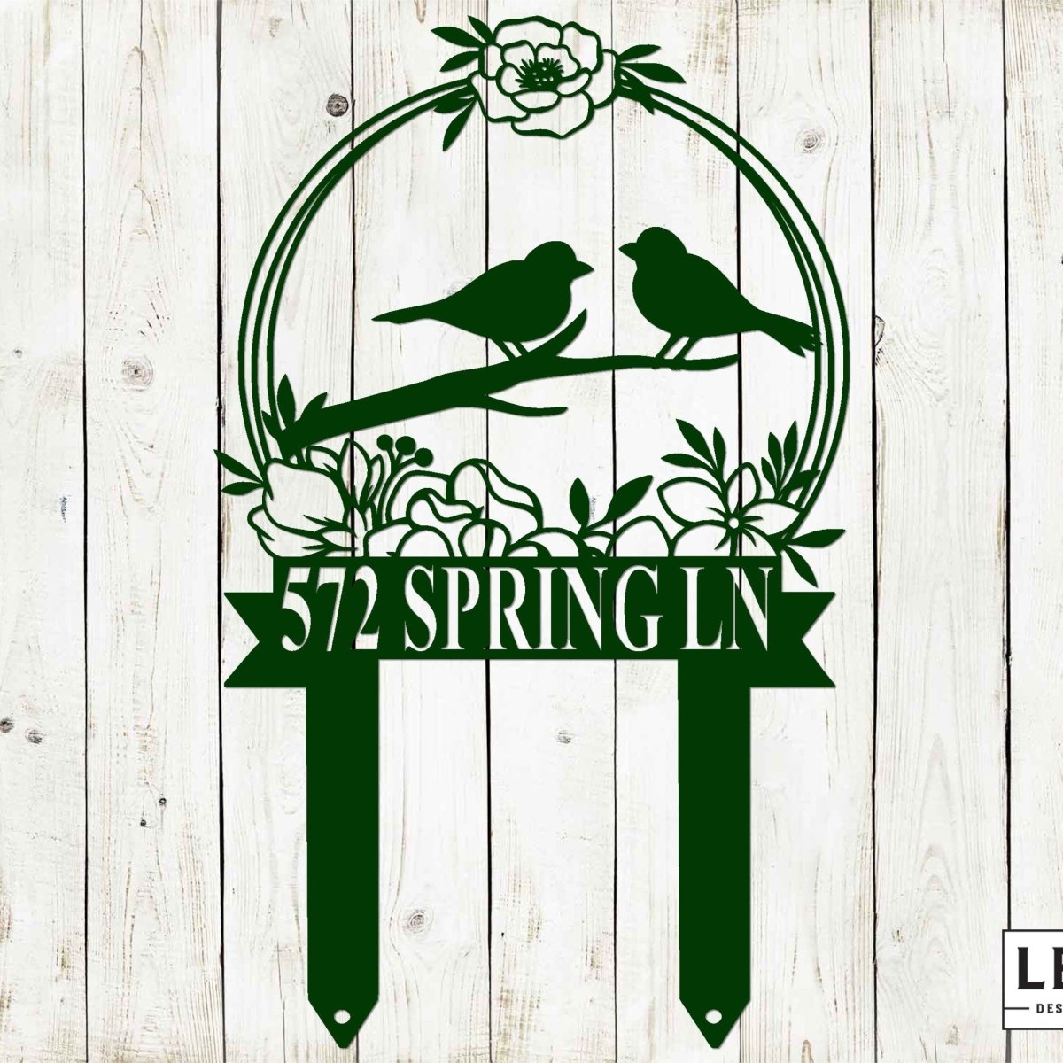 Custom Bird Garden Metal Stake - Napa Valley Wildflower Co.