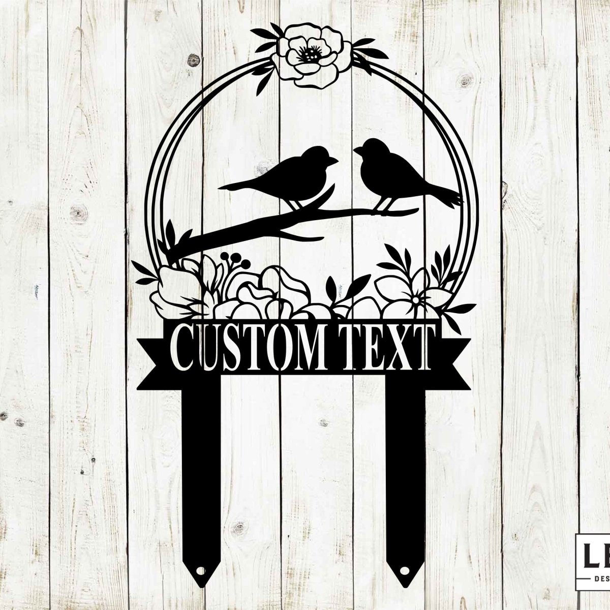Custom Bird Garden Metal Stake - Napa Valley Wildflower Co.