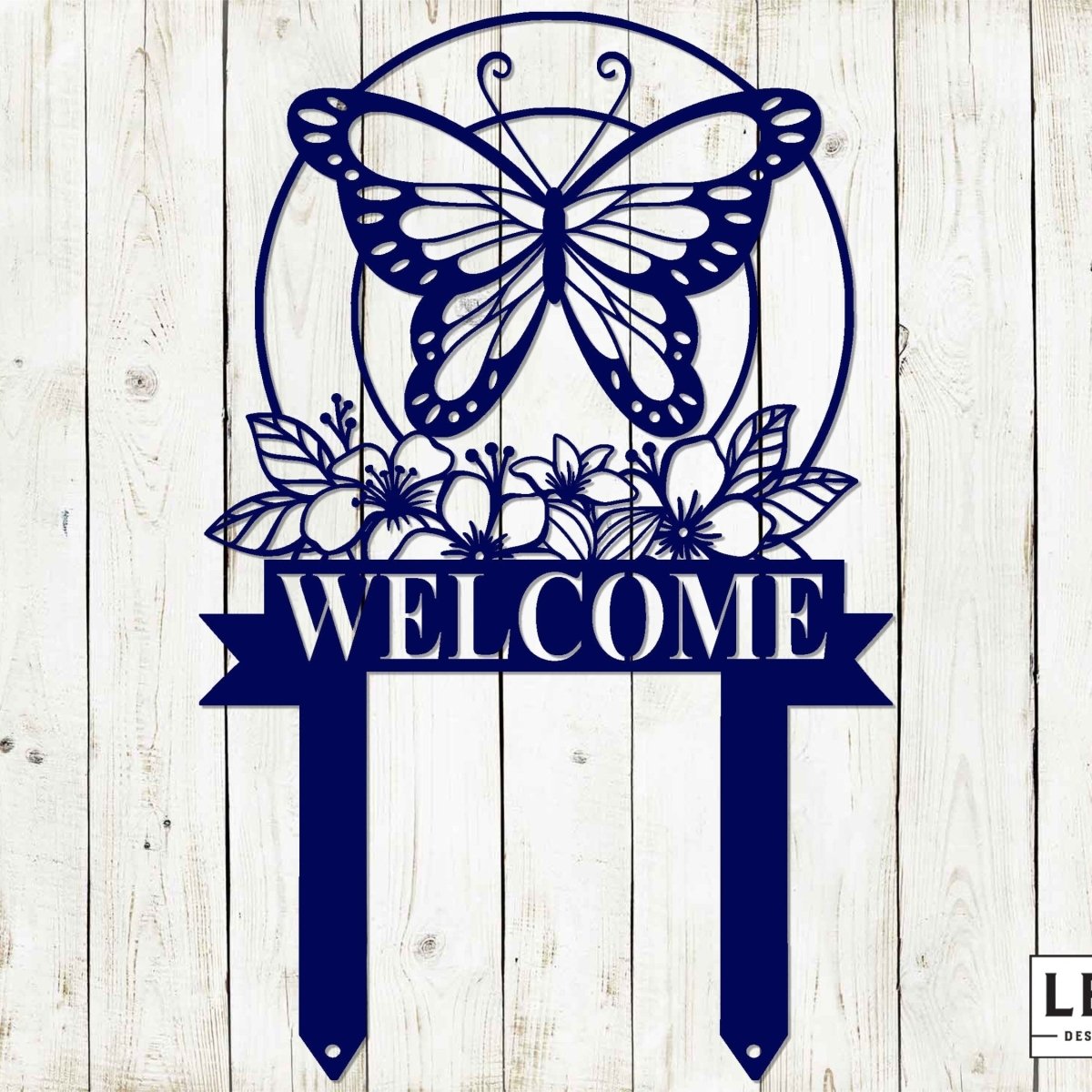 Custom Butterfly Garden Metal Garden Stake - Handmade in the USA - Napa Valley Wildflower Co.