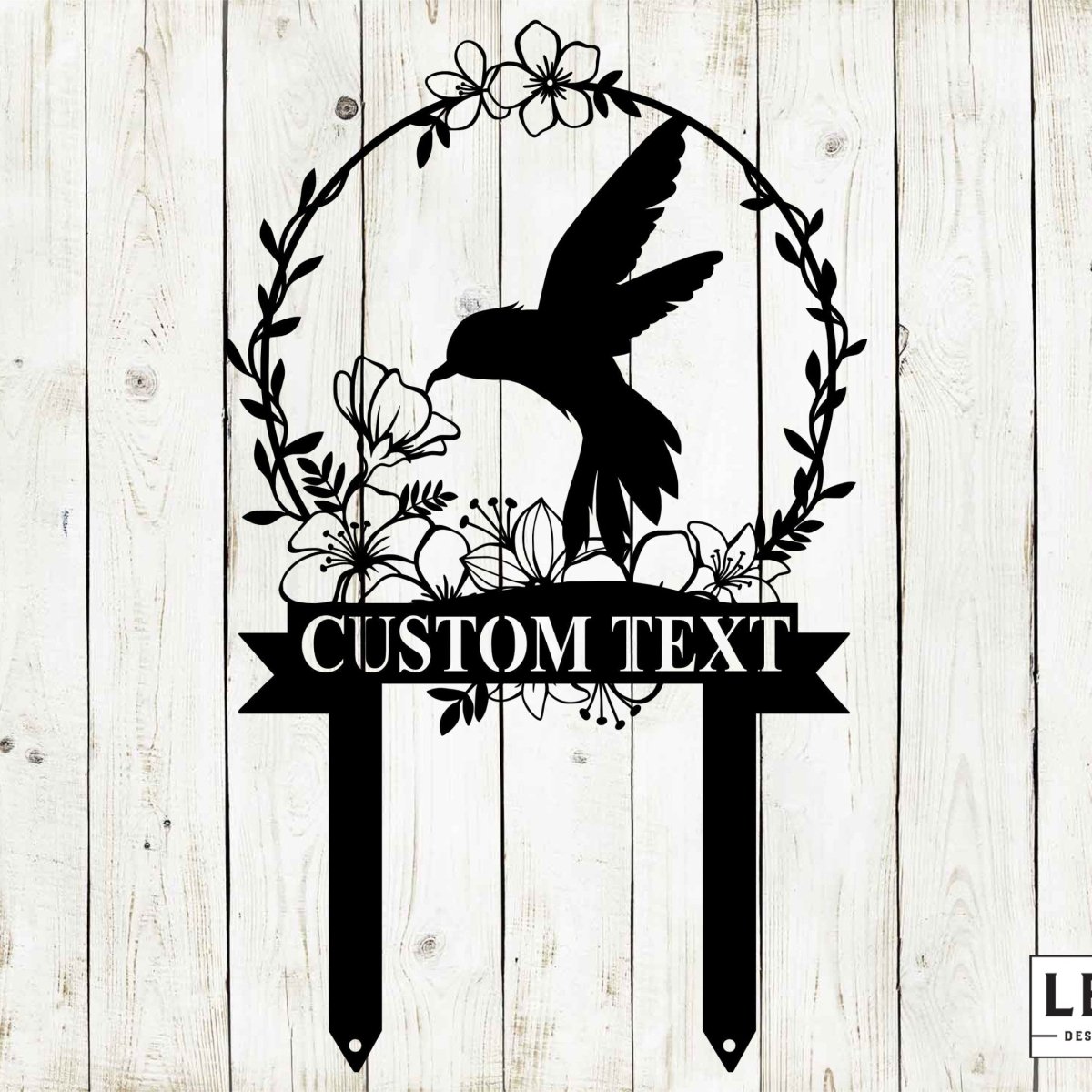 Custom Hummingbird Garden Metal Stake - Napa Valley Wildflower Co.