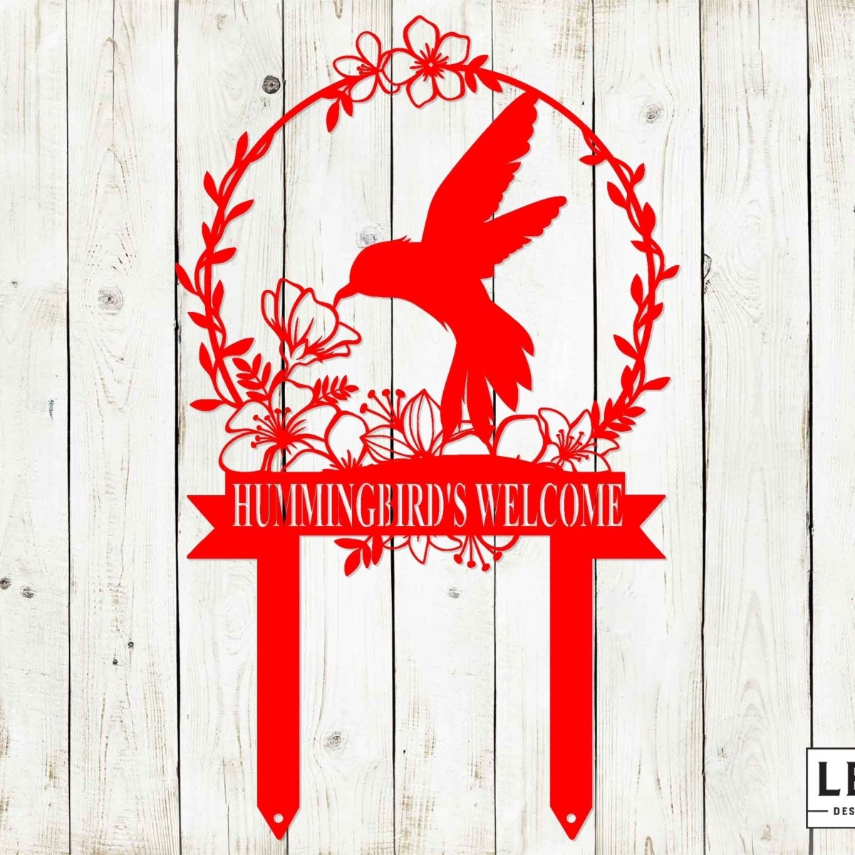 Custom Hummingbird Garden Metal Stake - Napa Valley Wildflower Co.