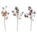Distressed Faux Rose Hip Stem | 3 Colors - Napa Valley Wildflower Co.
