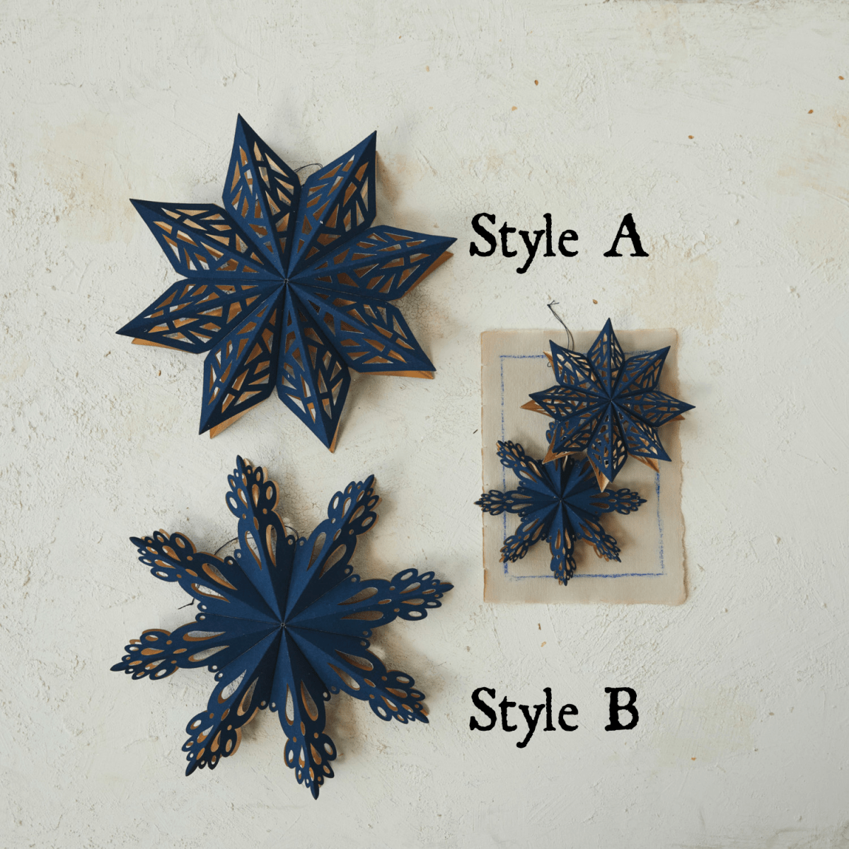 Elegant Modern Paper Snowflake Decoration - Napa Valley Wildflower Co.