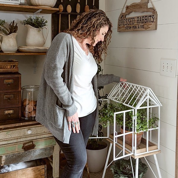 Greenhouse Inspired Outdoor Plant Stand - Napa Valley Wildflower Co.