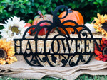 Halloween Pumpkin Metal Sign - Napa Valley Wildflower Co.