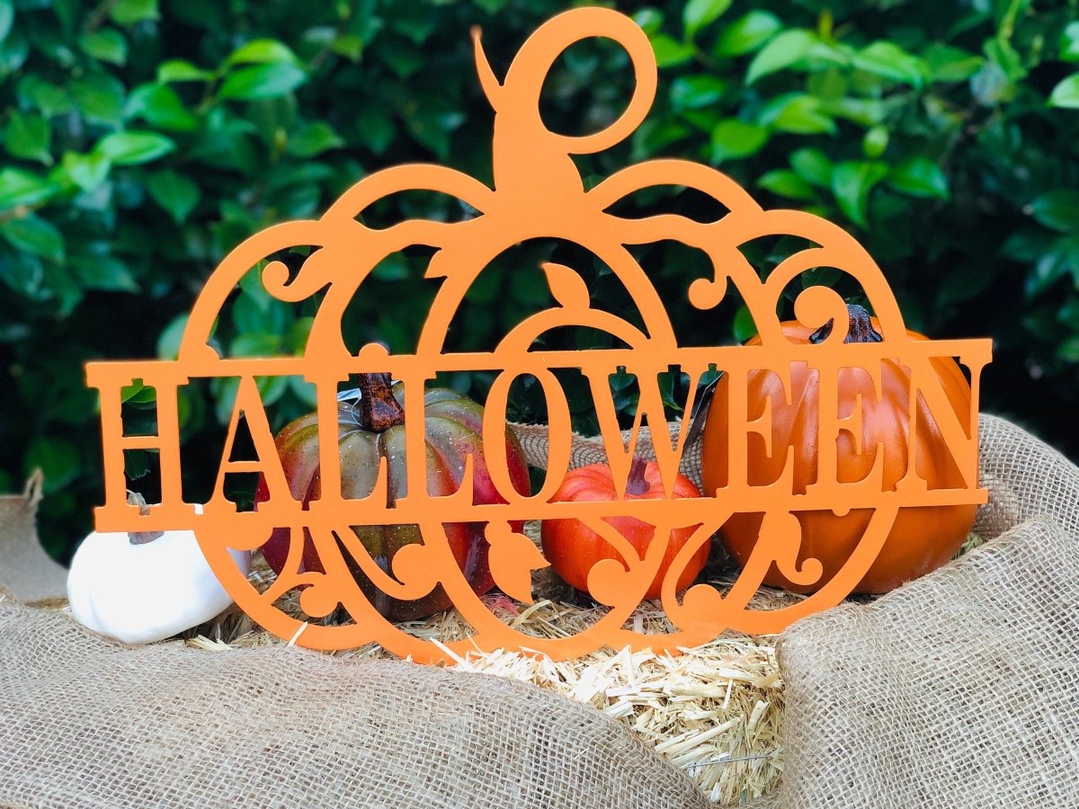 Halloween Pumpkin Metal Sign - Napa Valley Wildflower Co.