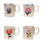 Hand - Painted Ceramic Petite Floral Mug | 4 Styles - Napa Valley Wildflower Co.