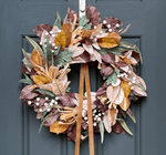 Handcrafted Neutral Fall Wreath - Elegant & Timeless Autumn Decor - Napa Valley Wildflower Co.