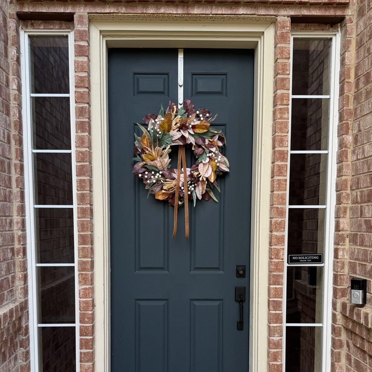 Handcrafted Neutral Fall Wreath - Elegant & Timeless Autumn Decor - Napa Valley Wildflower Co.