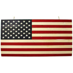 Handmade Rustic Redwood American Flag - Napa Valley Wildflower Co.