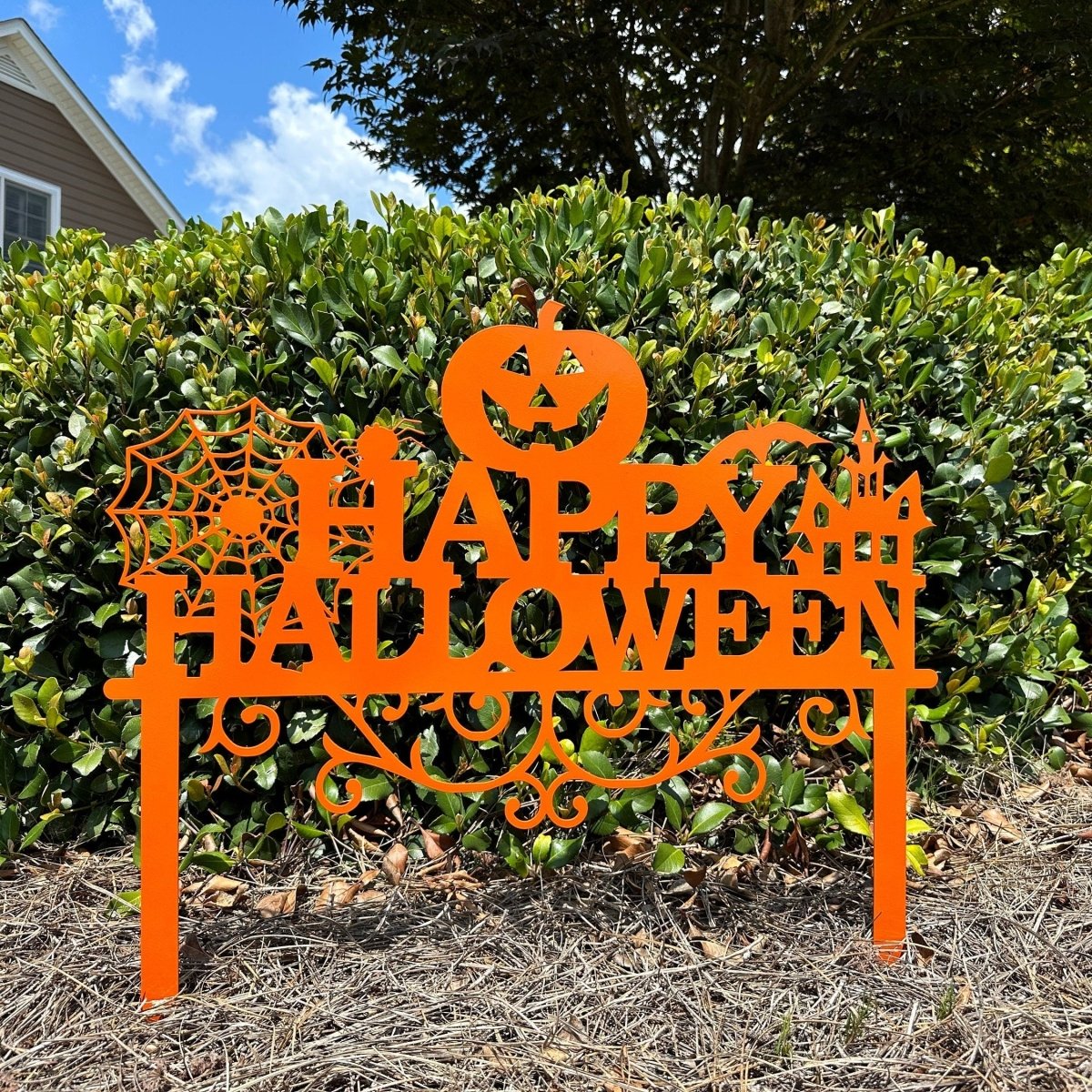 Happy Halloween Metal Yard Stake - Napa Valley Wildflower Co.