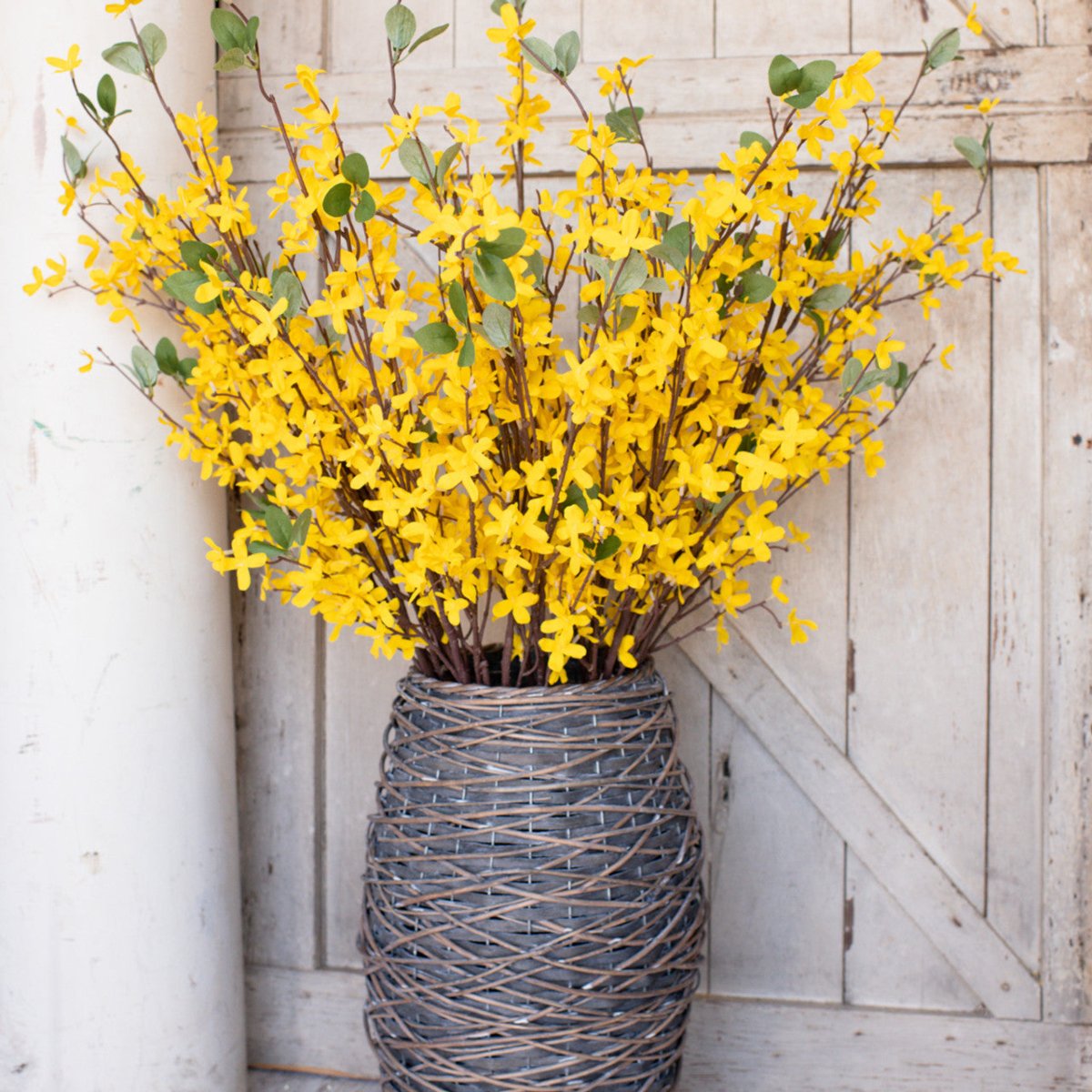 Lifelike Faux Forsythia Branch - Year - Round Spring Magic - Napa Valley Wildflower Co.