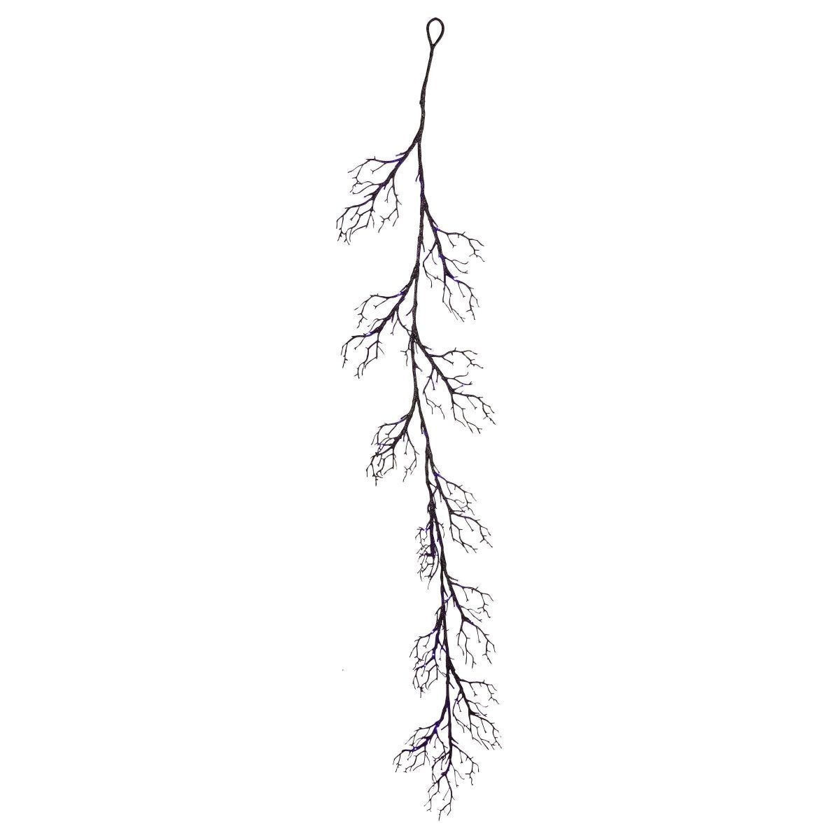 Lit Black Twig Halloween Garland - Dual Color Thrill - Napa Valley Wildflower Co.