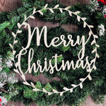 "Merry Christmas" Metal Sign | Door Hanger & Wall Decor - Napa Valley Wildflower Co.