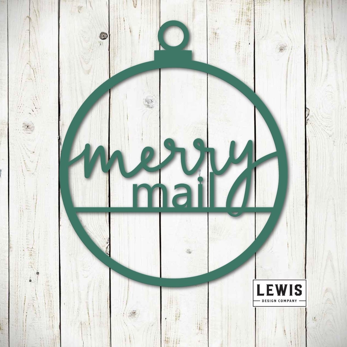 Merry Mail Christmas Metal Sign - Napa Valley Wildflower Co.