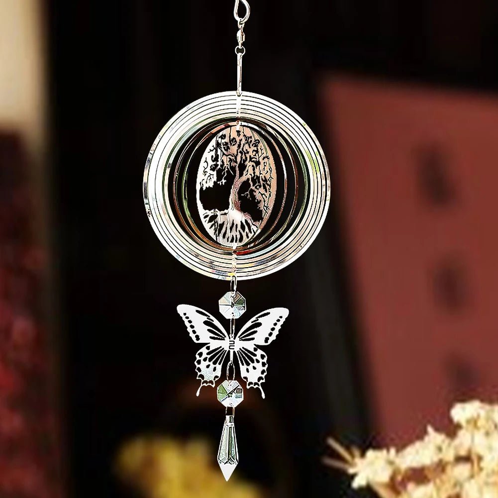 Mesmerizing 3D Kinetic Wind Spinner & Suncatcher - Napa Valley Wildflower Co.