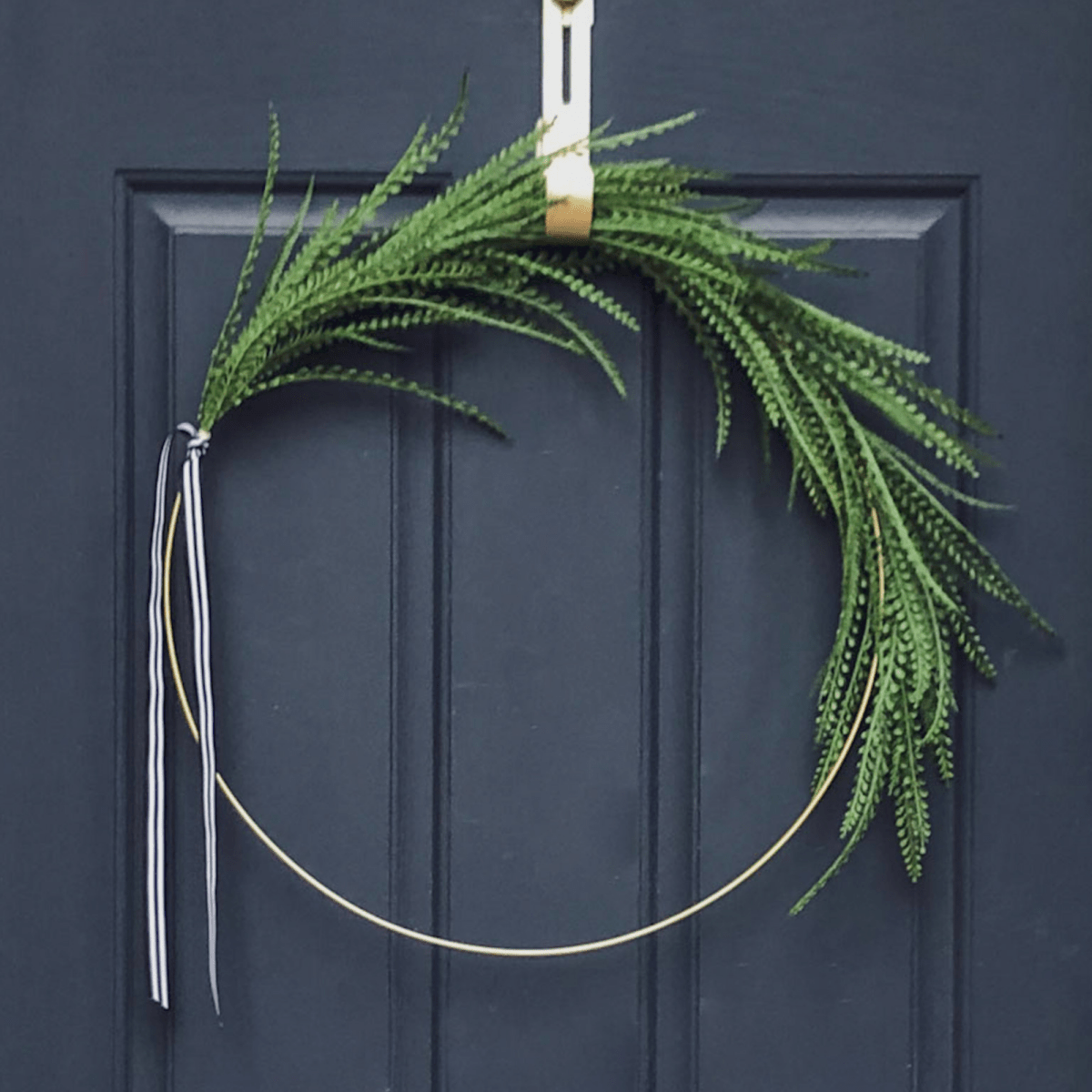 Modern Greenery Hoop Wreath - Napa Valley Wildflower Co.