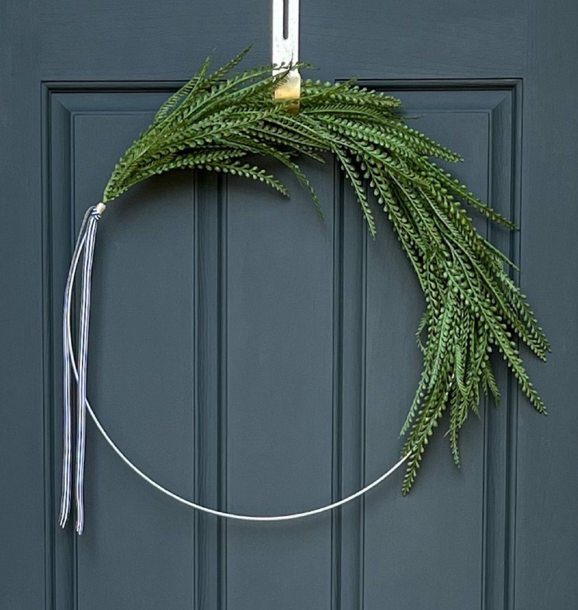 Modern Greenery Hoop Wreath - Napa Valley Wildflower Co.