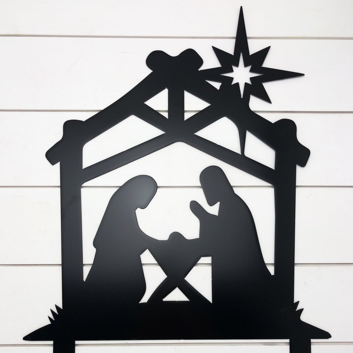 Nativity Metal Garden Yard Stake - Napa Valley Wildflower Co.