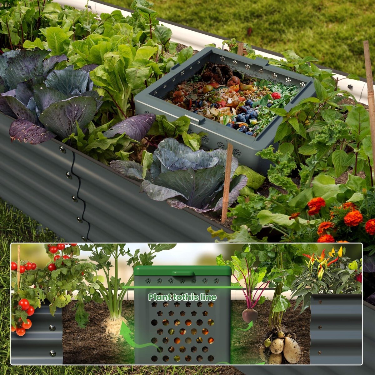 OLLE Garden In - ground Worm Compost Bin - Napa Valley Wildflower Co.