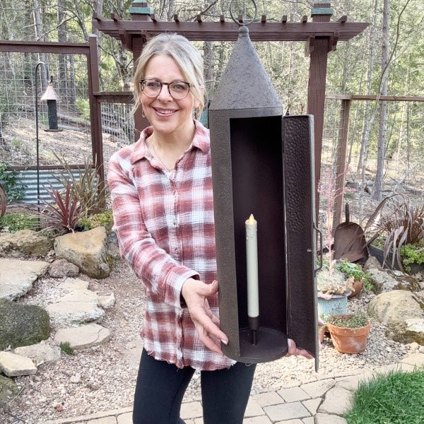 Oversized Rustic Chimney Floor Lantern - Napa Valley Wildflower Co.