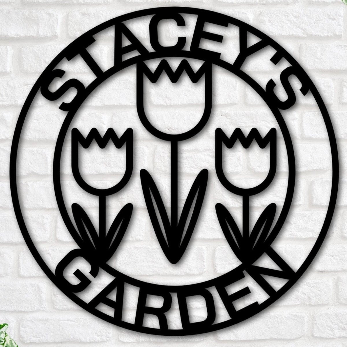 Personalized Custom Garden Metal Sign: A Unique Gift for the Gardener - Napa Valley Wildflower Co.