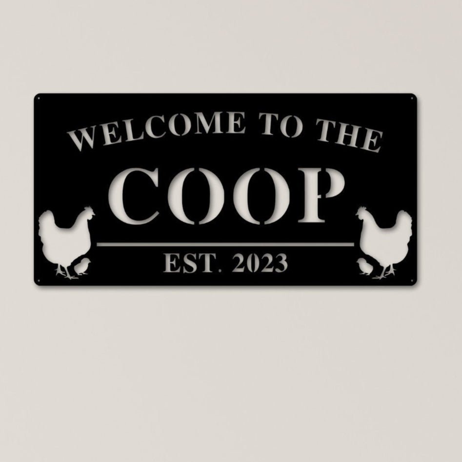 Personalized Custom Hen House Metal Sign - Napa Valley Wildflower Co.