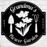Personalized Flower Garden Metal Sign: A Custom Gift - Napa Valley Wildflower Co.