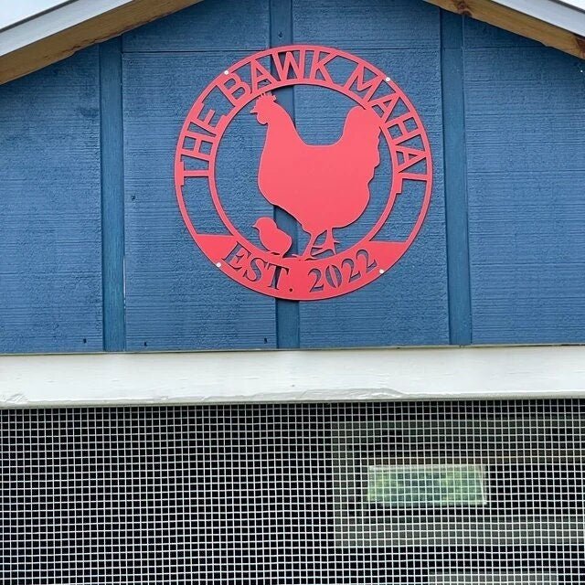 Personalized "Our Little Coop" Metal Sign - Napa Valley Wildflower Co.