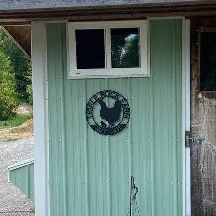 Personalized "Our Little Coop" Metal Sign - Napa Valley Wildflower Co.