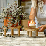 Pine Wood Risers, Set of Two - Napa Valley Wildflower Co.