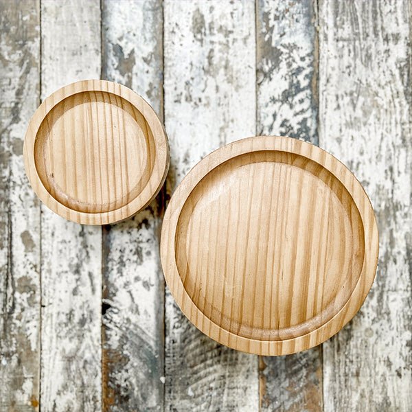 Pine Wood Risers, Set of Two - Napa Valley Wildflower Co.