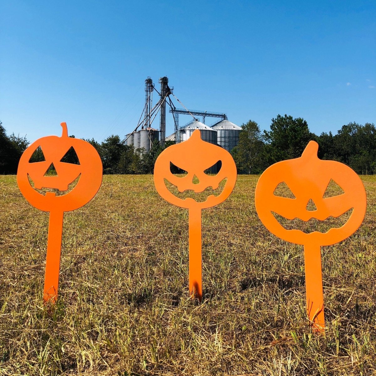 Pumpkin Metal Yard Sign - Napa Valley Wildflower Co.
