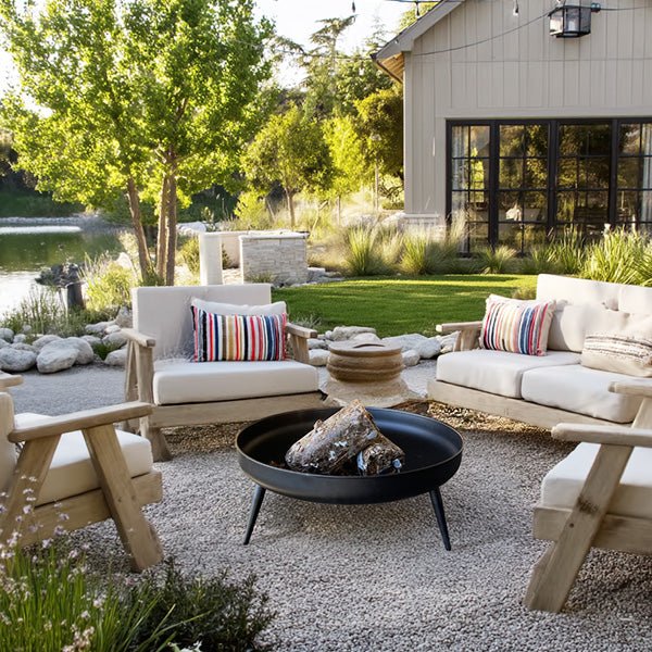 Raised Metal Fire Pit Bowl - Napa Valley Wildflower Co.