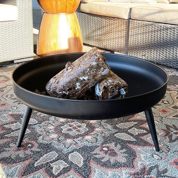 Raised Metal Fire Pit Bowl - Napa Valley Wildflower Co.