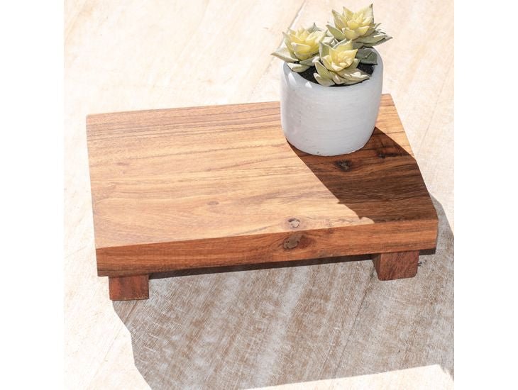 Rustic Natural Wood Riser - Napa Valley Wildflower Co.