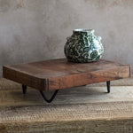 Rustic Wood Display Riser with Hairpin Legs - Napa Valley Wildflower Co.