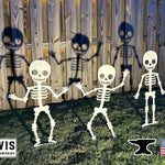 Skeleton Metal Yard Stakes Set - Napa Valley Wildflower Co.