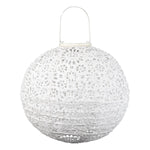 Stella Luxe™ Globe Chantilly Lace Porcelain LED Lantern - Napa Valley Wildflower Co.