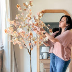 Tall Lifelike Eucalyptus Potted Tree - Napa Valley Wildflower Co.